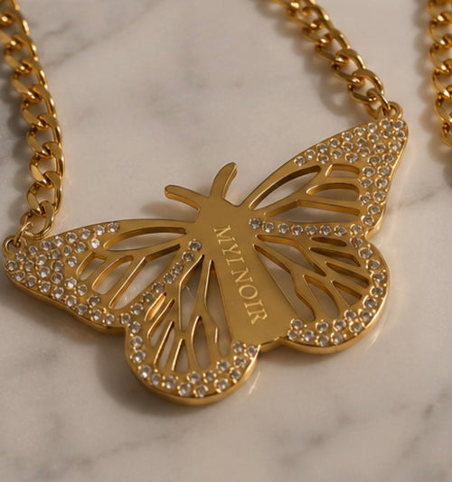 MYI NOIR Butterfly Necklace