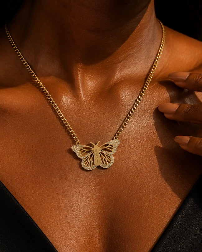 MYI NOIR Butterfly Necklace